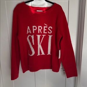 cupcakes & cashmere Red Après Ski Sweater